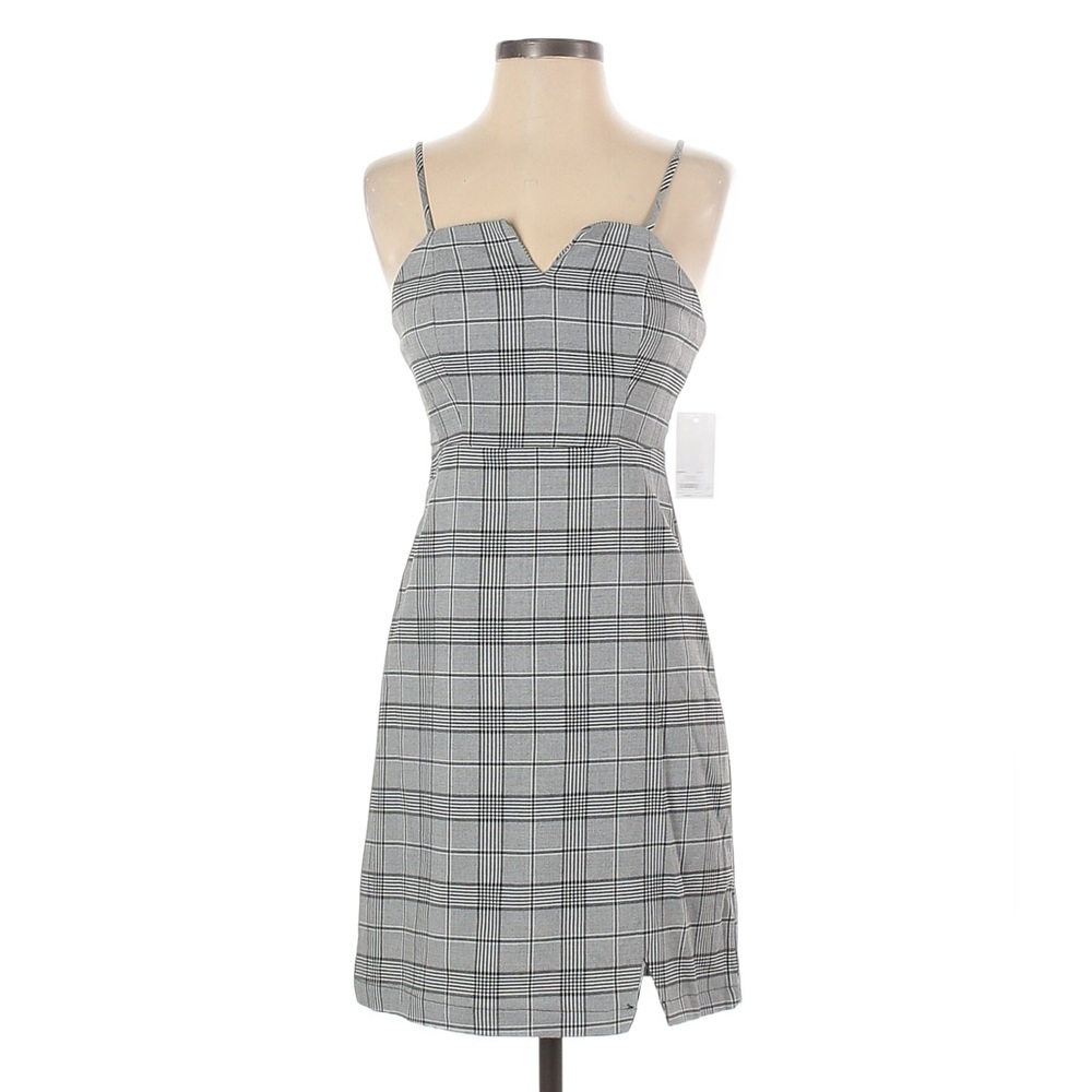 Plaid tight fitting dress